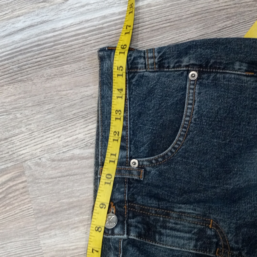 Calvin Klein Blue Flare & Wide Leg Jeans - Picture 10 of 14